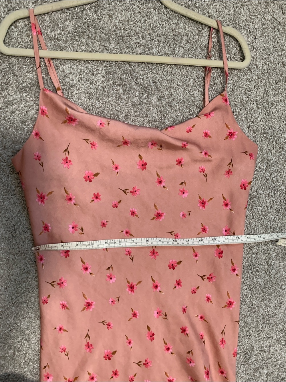 Edit by Nine Y2K Style Pink Floral Cowl Neck Satin Slip Dress - Picture 8 of 8